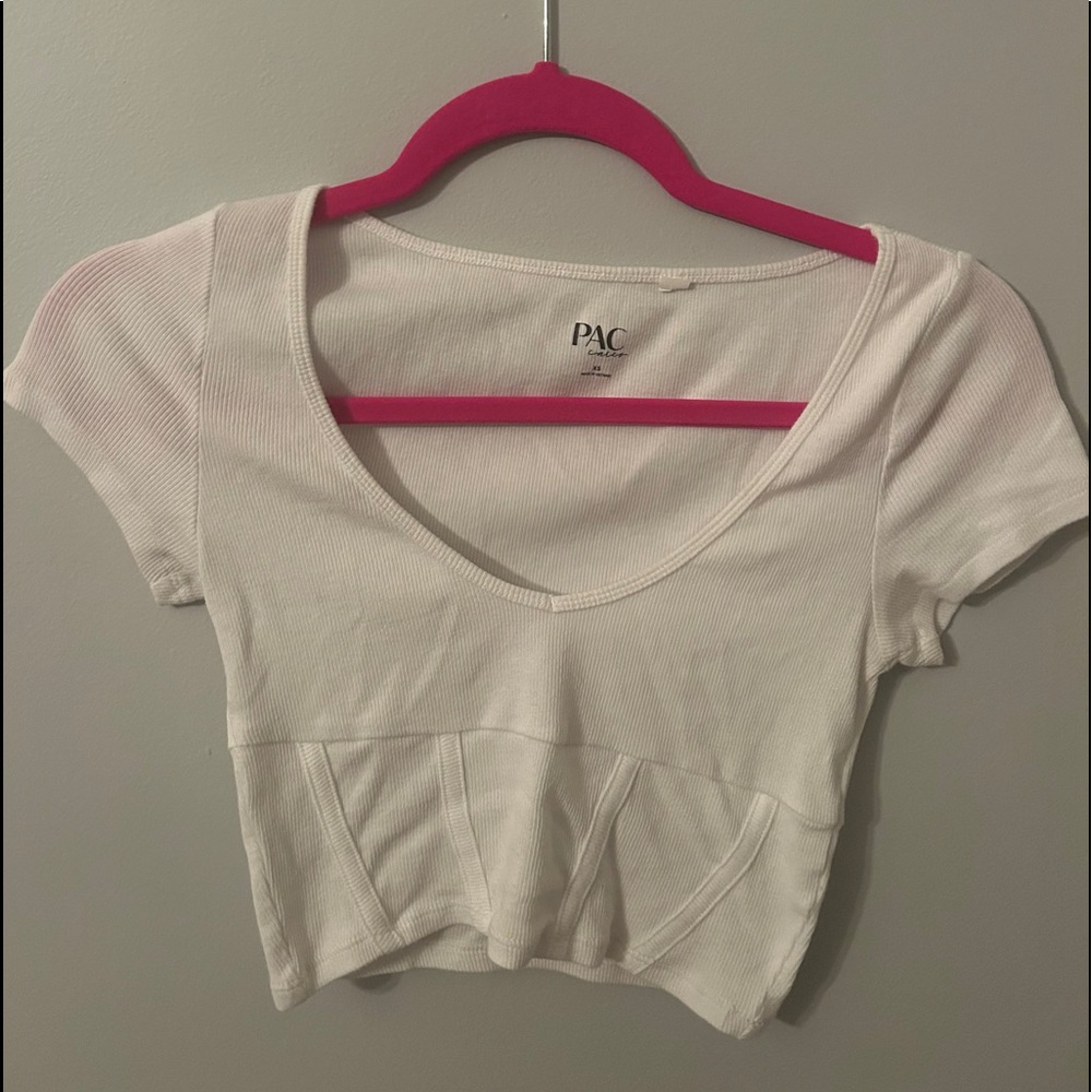 White crop top